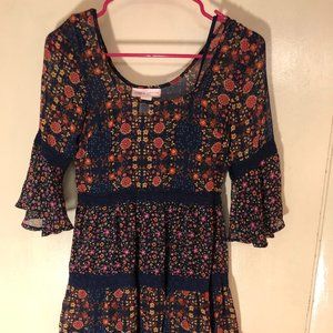 Band of Gypsies Flowy Floral Dress